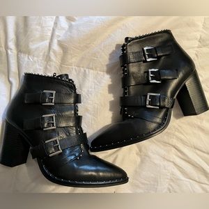 Studded and belted Steve Madden booties